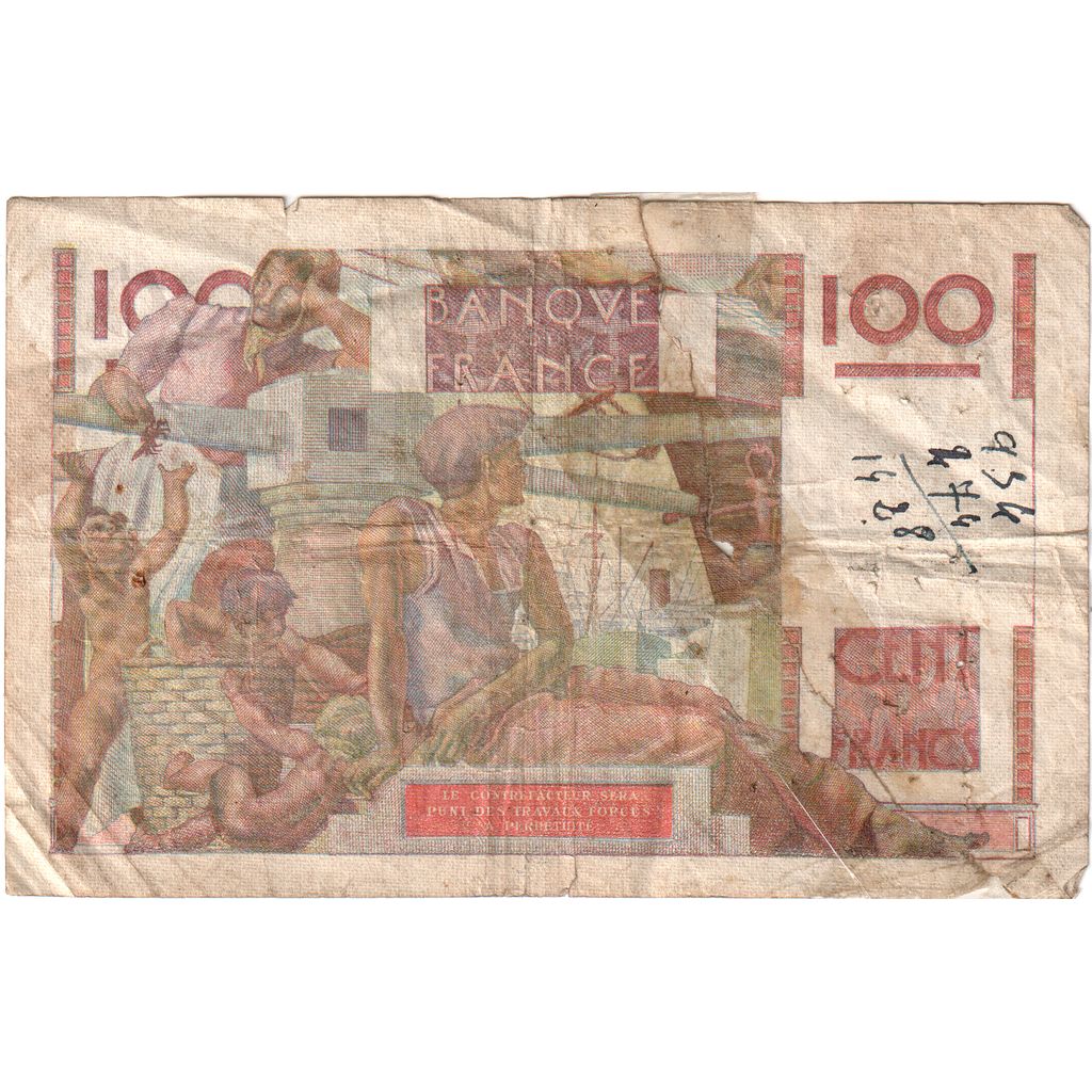 Frankrijk, 100 Francs, Jeune Paysan, 1948-07-15, W.264, B