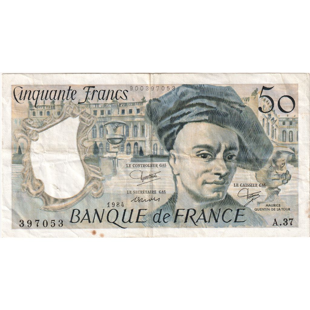 Francja, 50 Francs, Quentin de La Tour, A.37, AU(55-58)