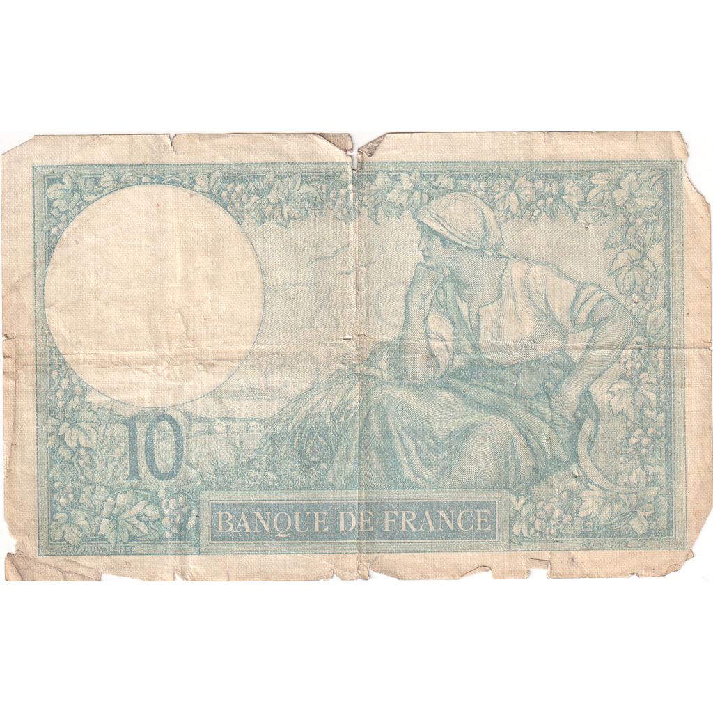 Frankrijk, 10 Francs, 1924-04-02, H.13588, B+