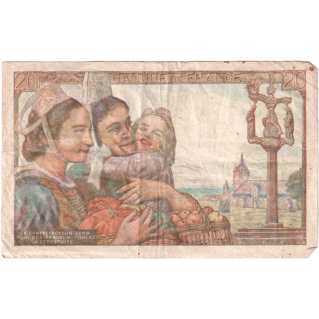 Francia, 20 Francs, Pêcheur, 1944-05-17, E.123, MBC