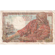 Frankreich, 20 Francs, Pêcheur, 1943-01-28, F.68, VZ