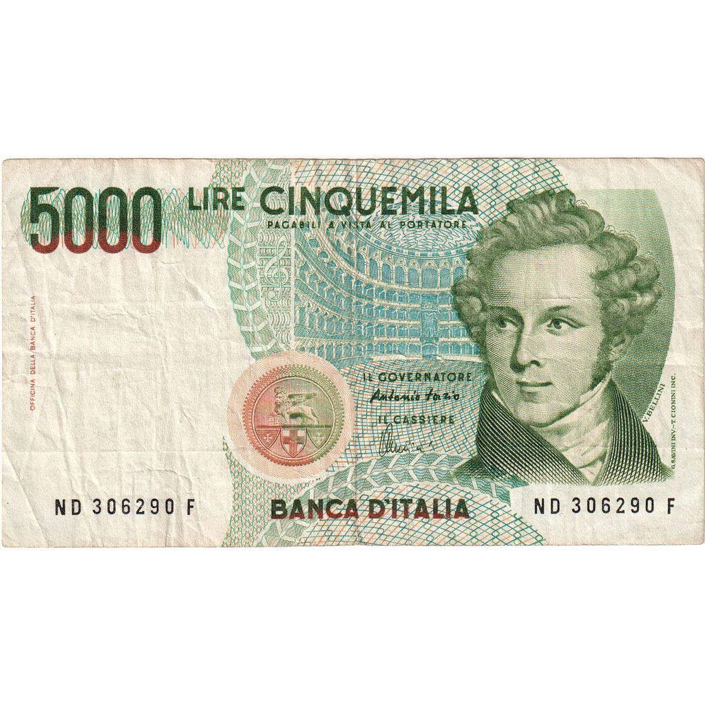 Italië, 5000 Lire, 1985-01-04, SUP