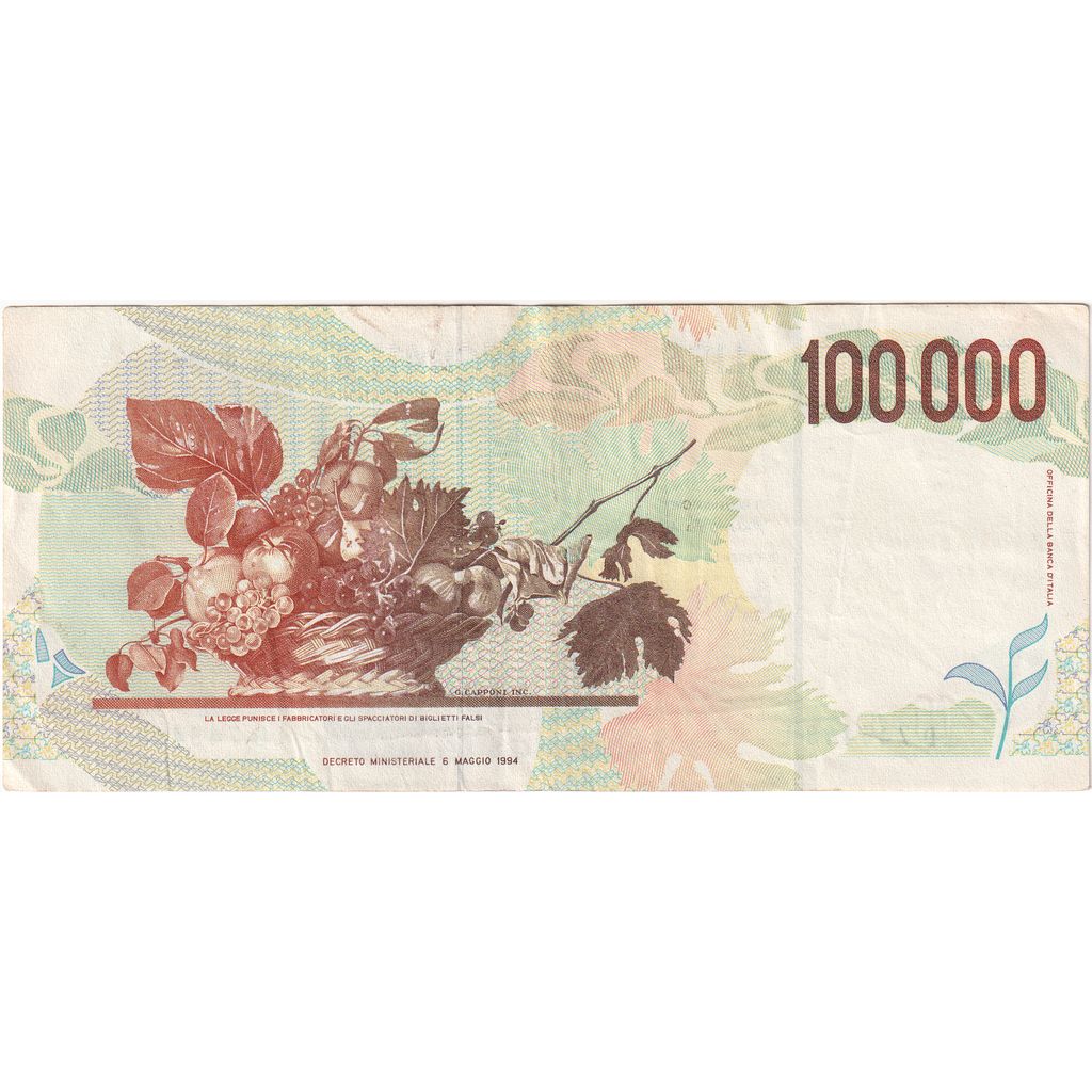 Italia, 100,000 Lire, 1994-05-06, MBC