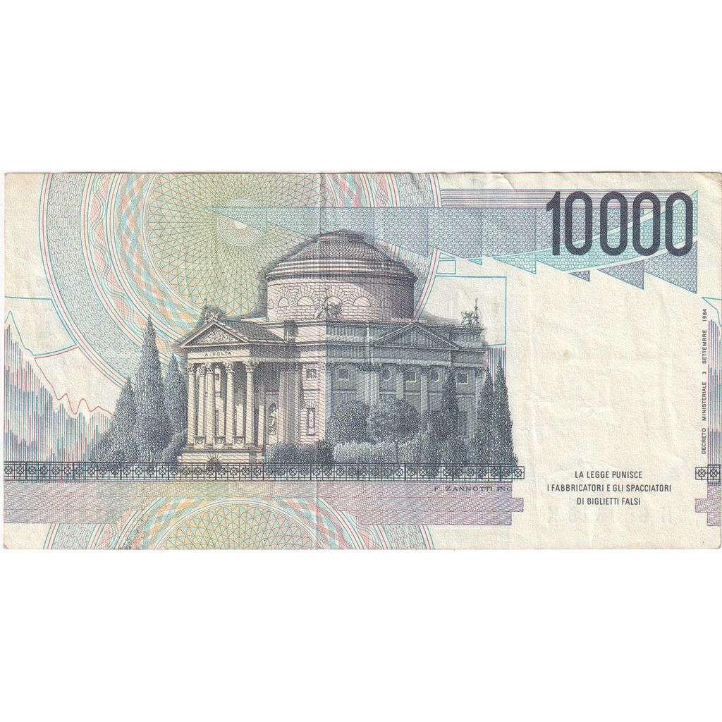 Itália, 10,000 Lire, AU(55-58)