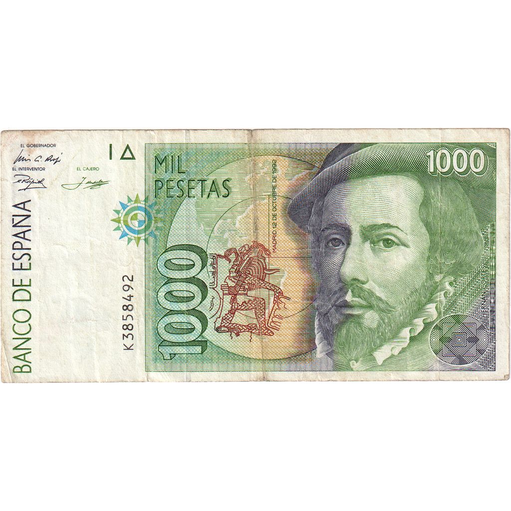 Spanien, 1000 Pesetas, 1992-10-12, UNZ-