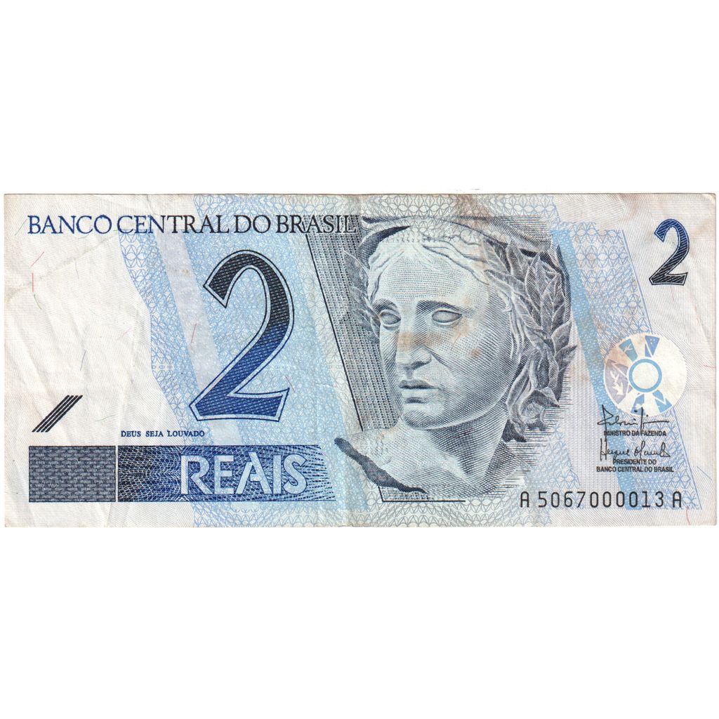 Brazil, 2 Reais, Undated (2001), AU(55-58)