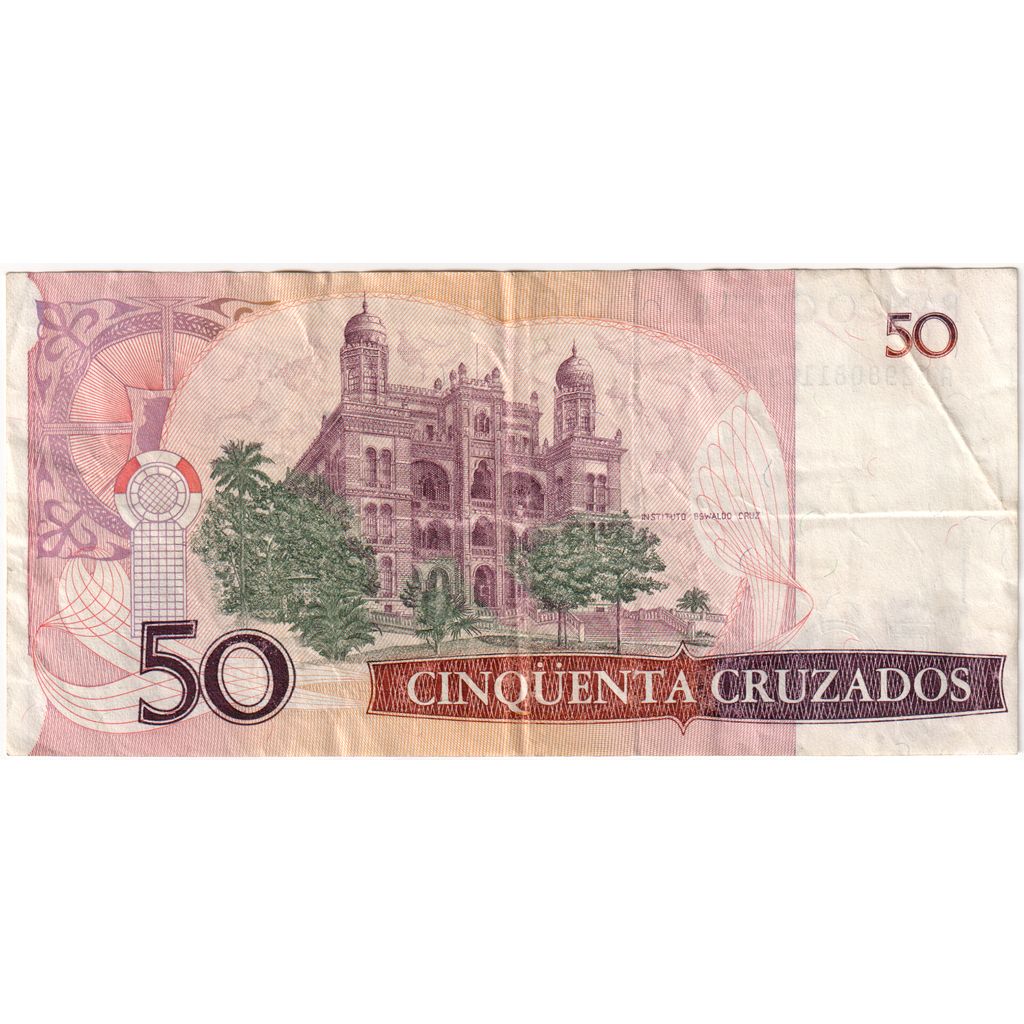 Brazil, 50 Cruzados, VF(30-35)