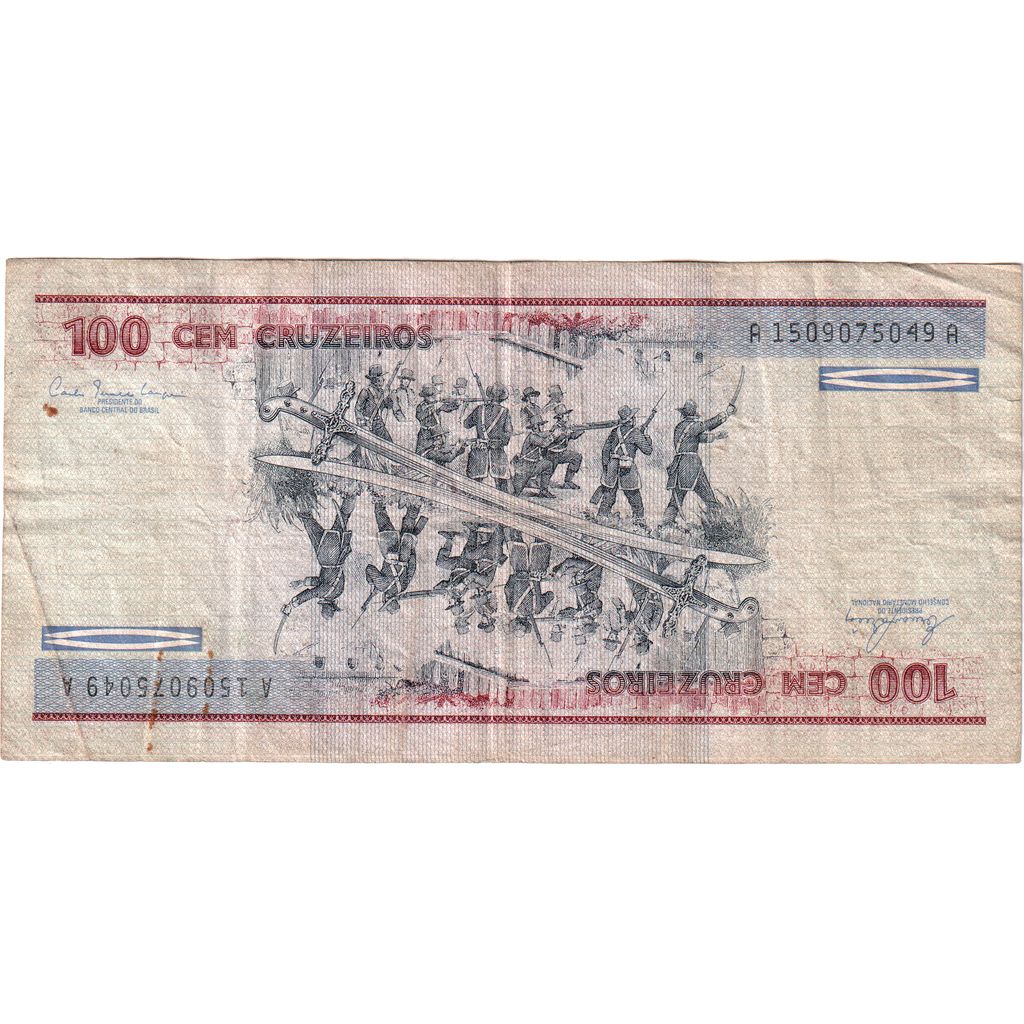 Brazil, 100 Cruzeiros, EF(40-45)