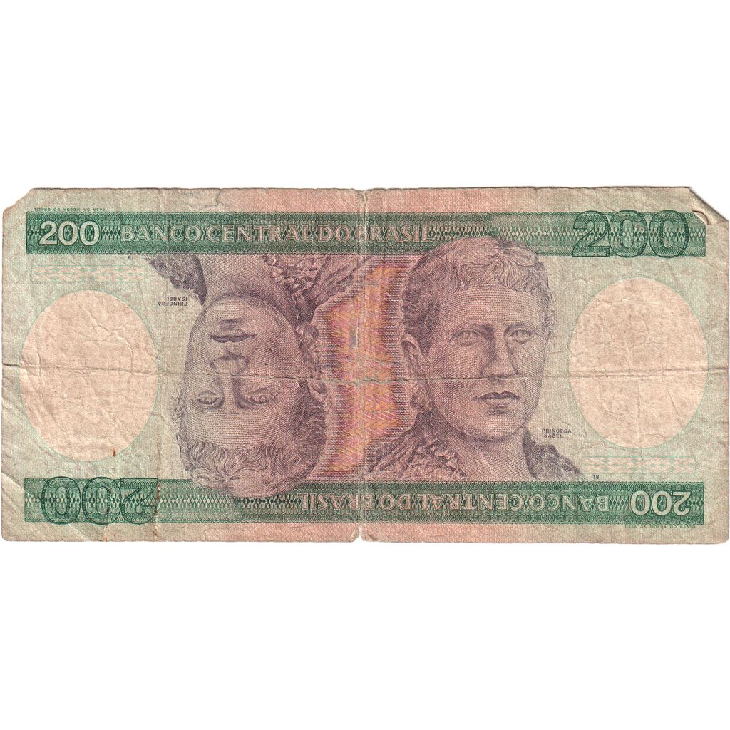 Brazil, 200 Cruzeiros, VF(20-25)