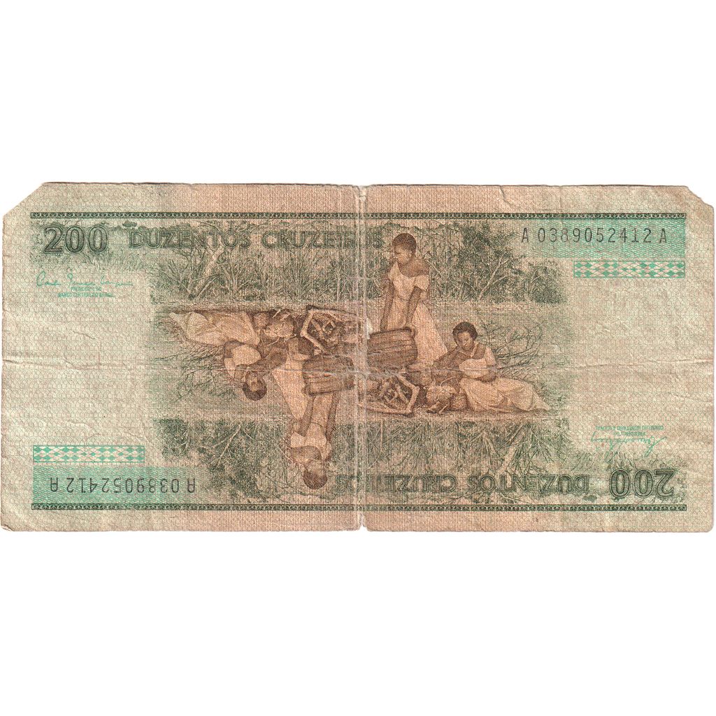 Brazil, 200 Cruzeiros, VF(20-25)