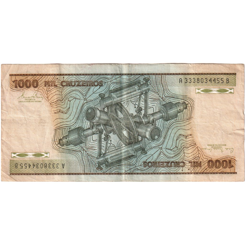 Brazil, 1000 Cruzeiros, UNC(60-62)