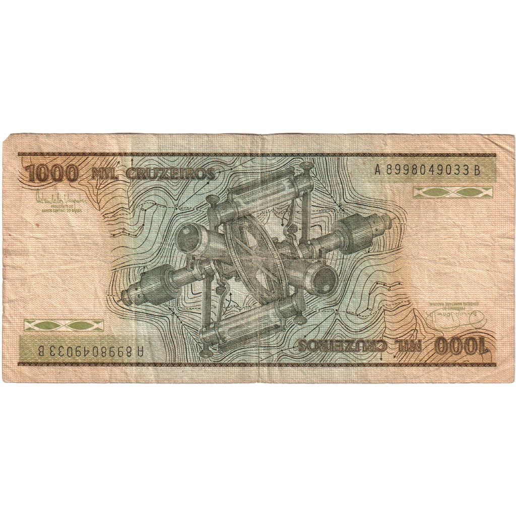 Brazil, 1000 Cruzeiros, AU(50-53)