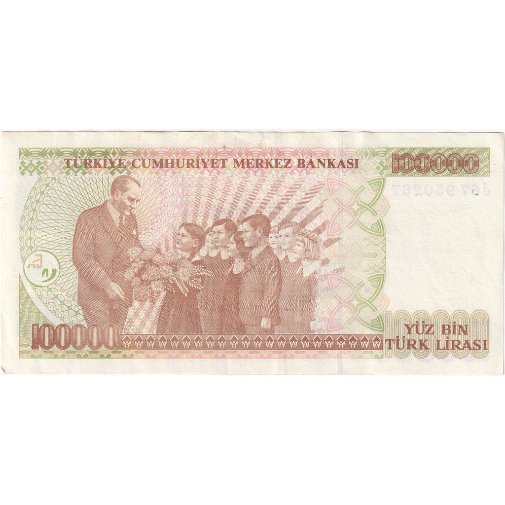 Turcja, 100,000 Lira, UNC(64)