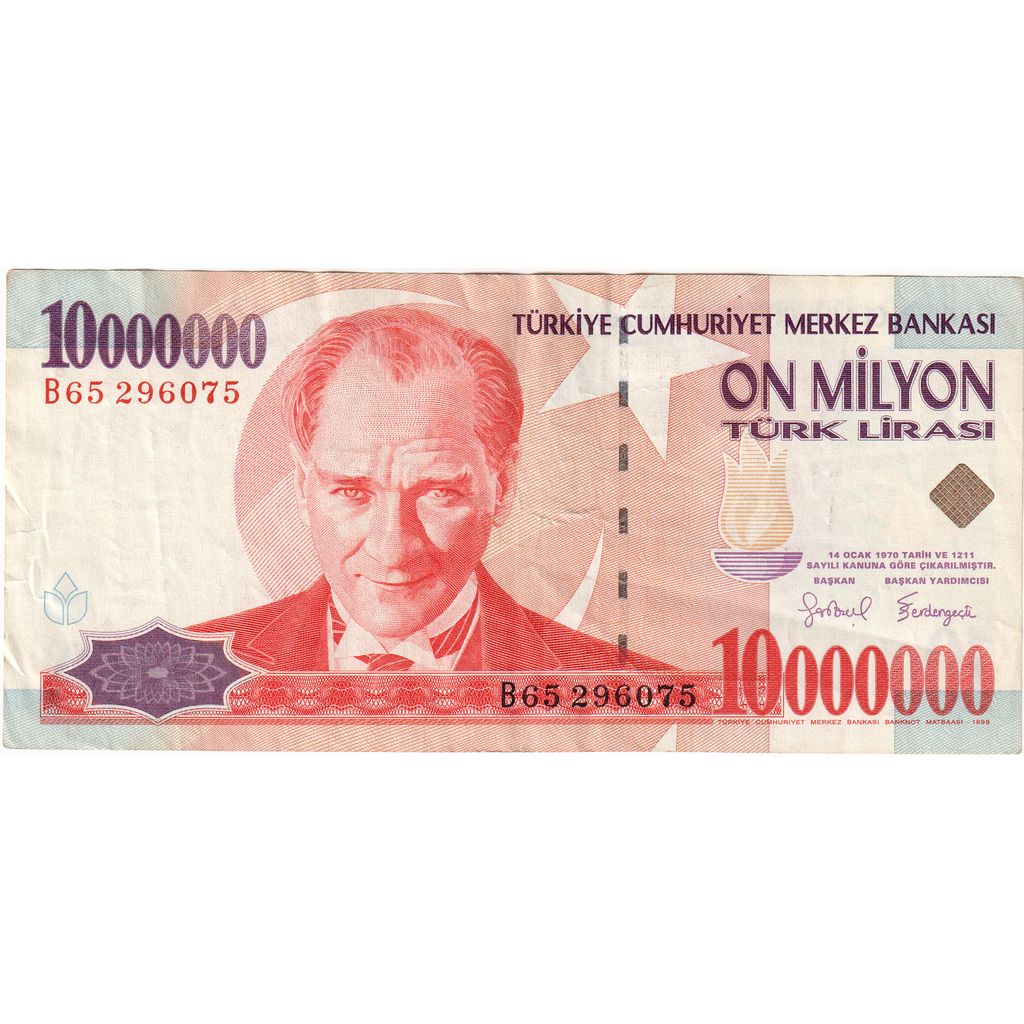 Turkije, 10,000,000 Lira, 1970-01-14, TTB