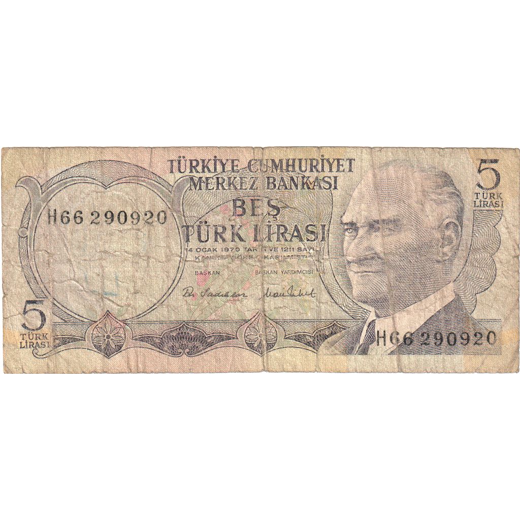 Turcja, 5 Lira, EF(40-45)