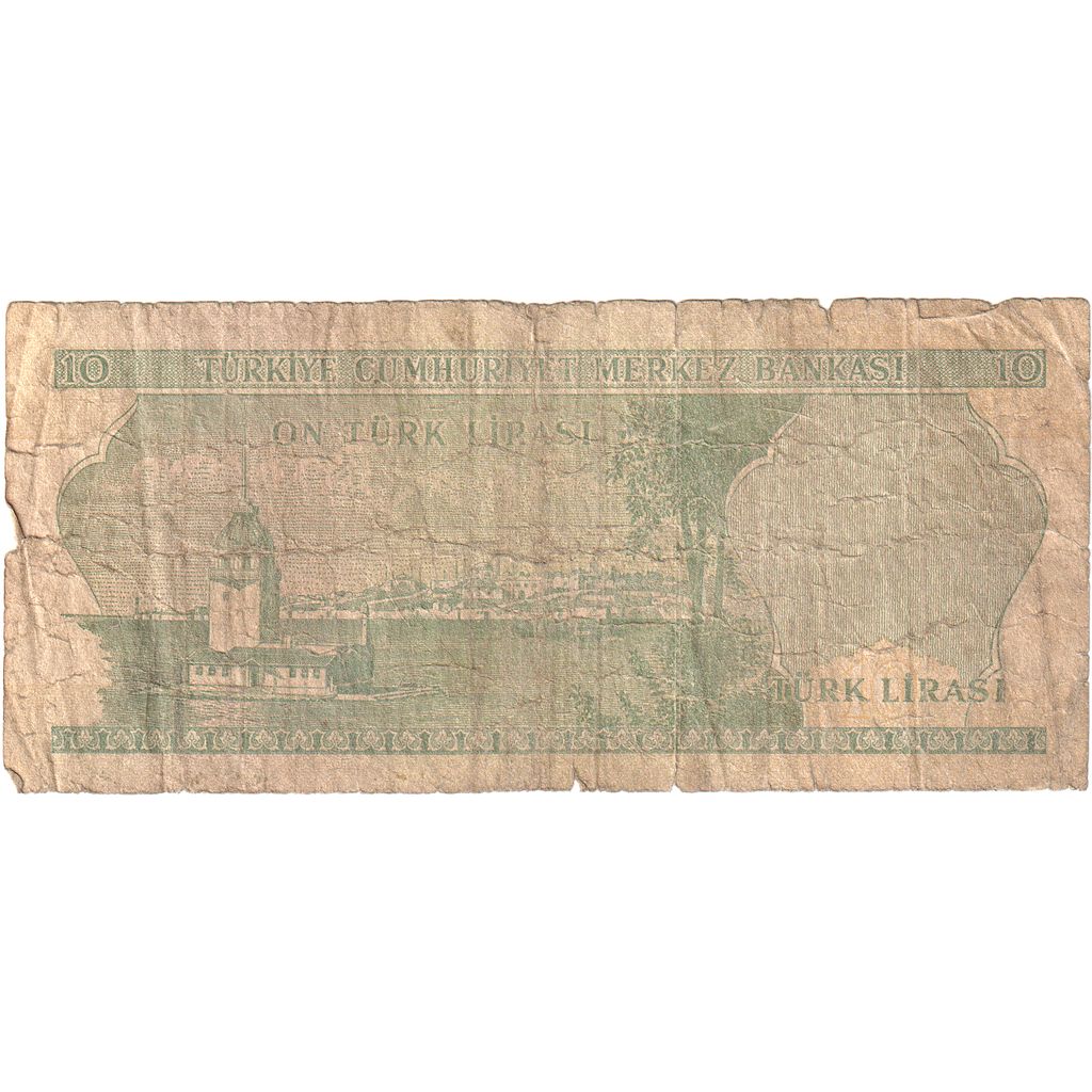Turcja, 10 Lira, VF(20-25)