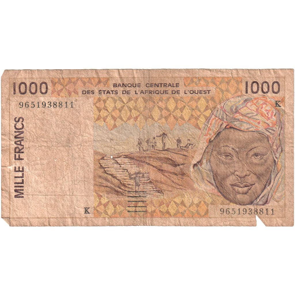 Estados da África Ocidental, 1000 Francs, EF(40-45)
