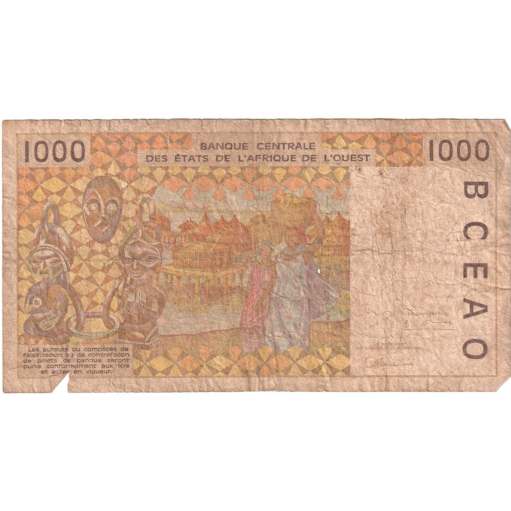 Estados da África Ocidental, 1000 Francs, EF(40-45)