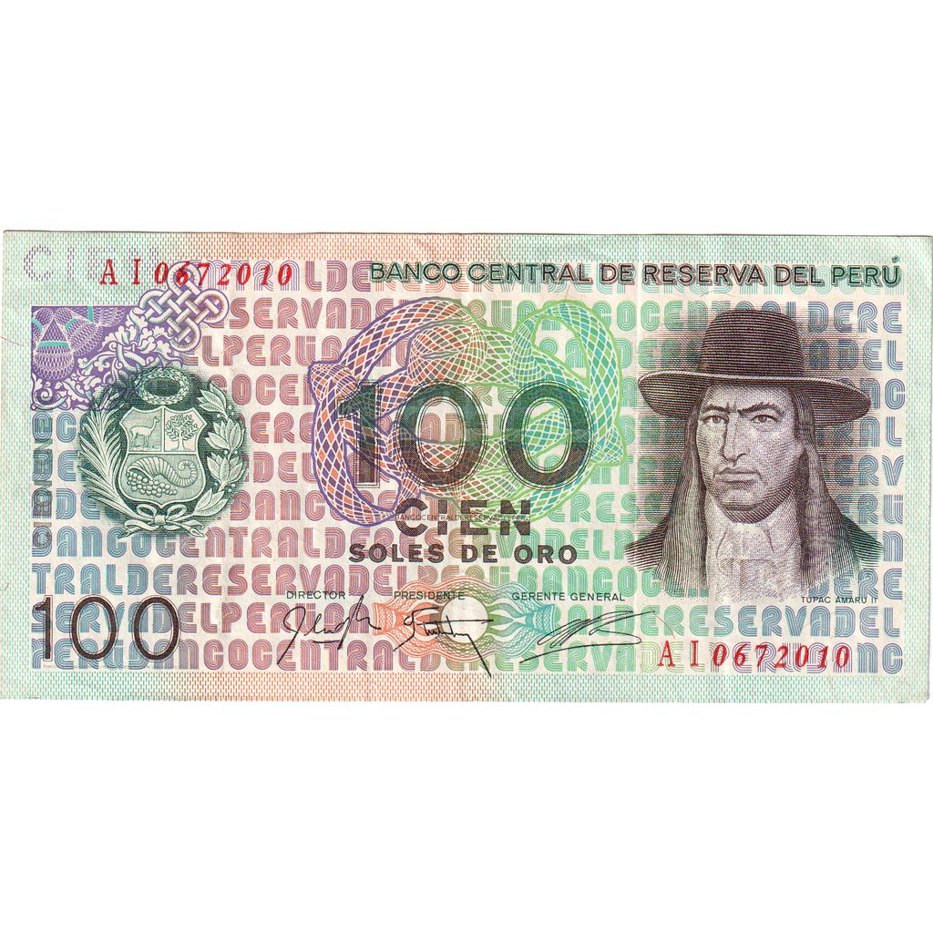 Peru, 100 Soles De Oro, 1976-07-22, AU(55-58)