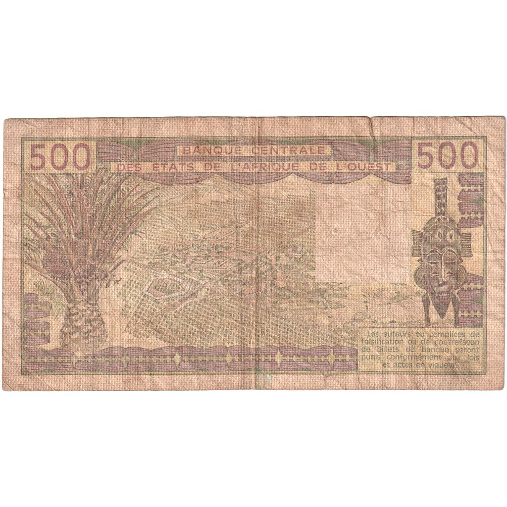 Estados da África Ocidental, 500 Francs, VF(30-35)