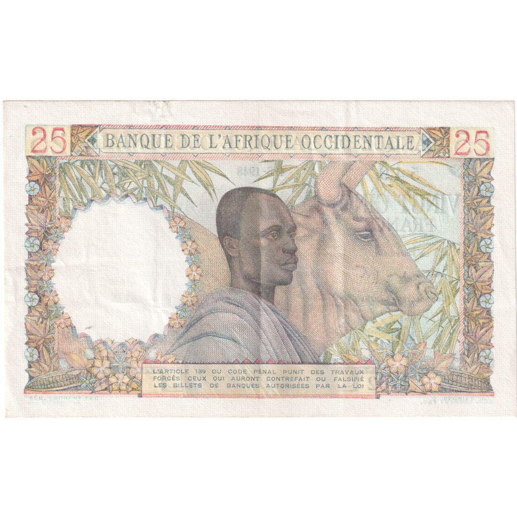 Africa occidentale francese, 25 Francs, 1948-06-04, BB