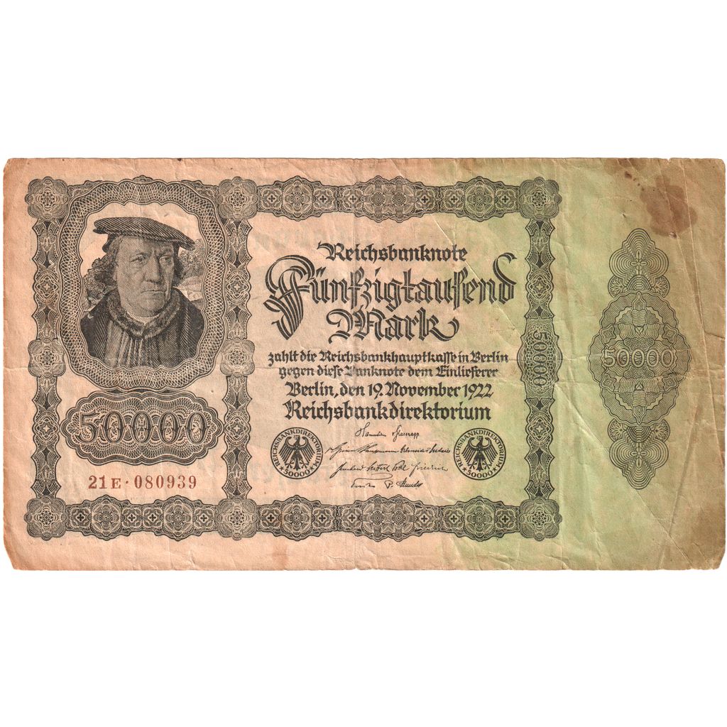 Deutschland, 50,000 Mark, 1922-11-19, S+