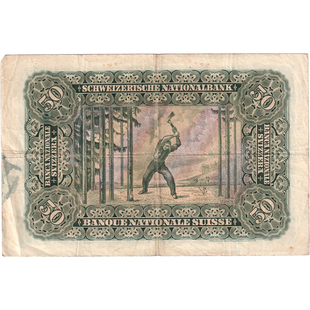 Switzerland, 50 Franken, 1941-12-12, VF(20-25)