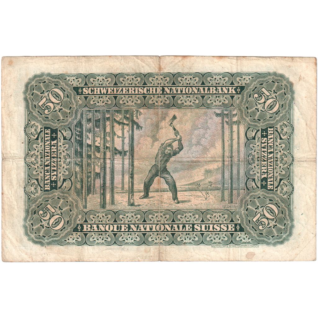 Switzerland, 50 Franken, 1930-09-16, VF(20-25)