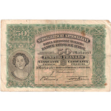 Switzerland, 50 Franken, 1939-03-17, VF(20-25)