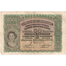 Switzerland, 50 Franken, 1939-08-03, VF(20-25)