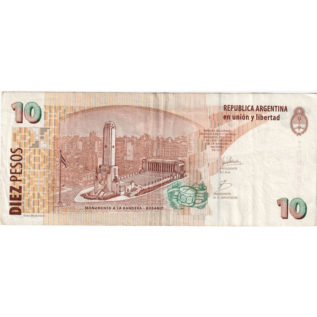 Argentina, 10 Pesos, BC+