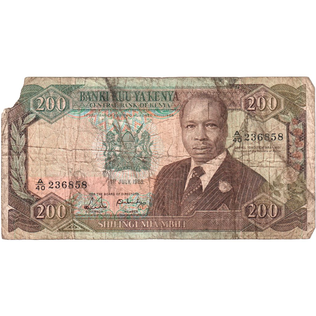 Kenia, 200 Shillings, 1988-07-01, TB