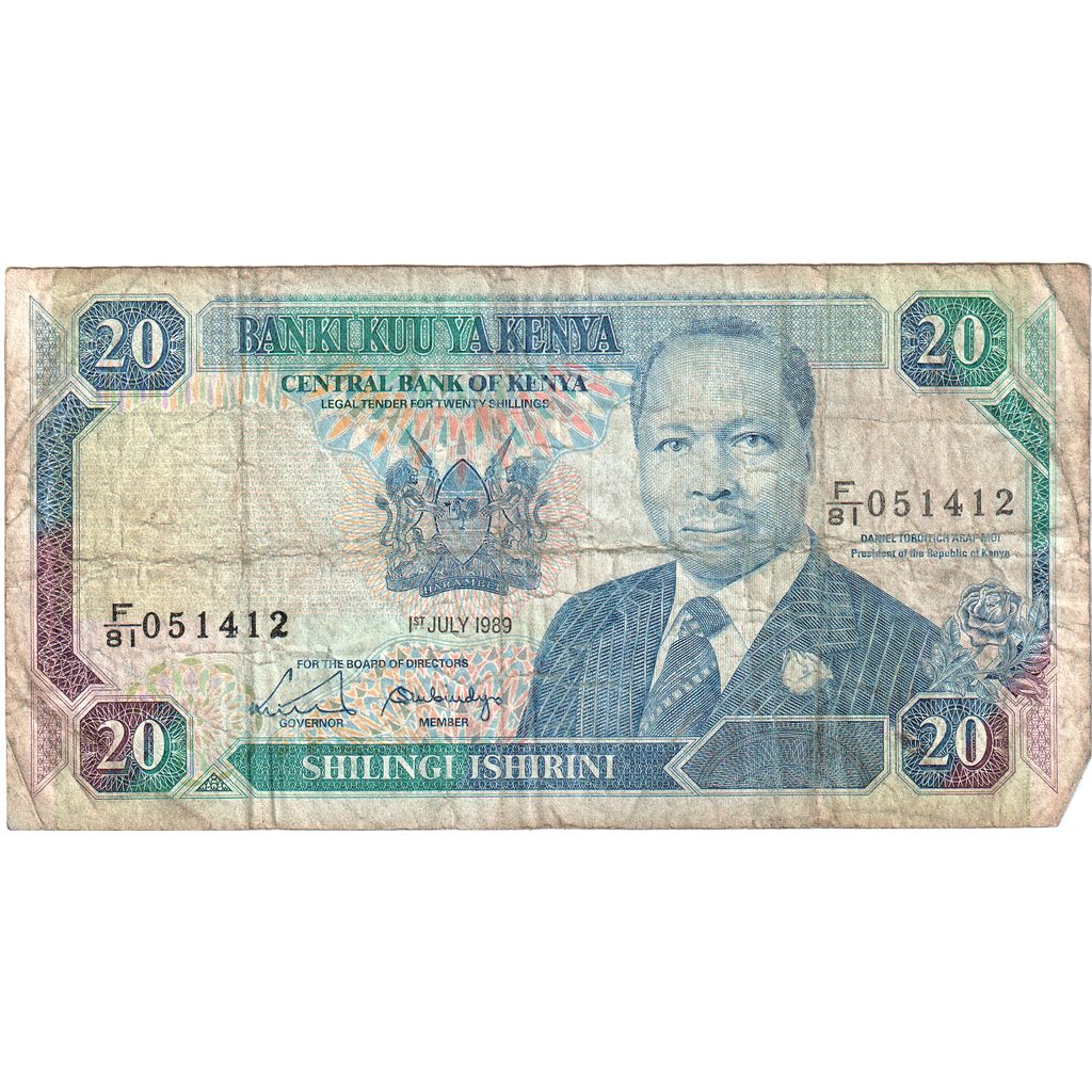 Kenia, 20 Shillings, 1989-07-01, B