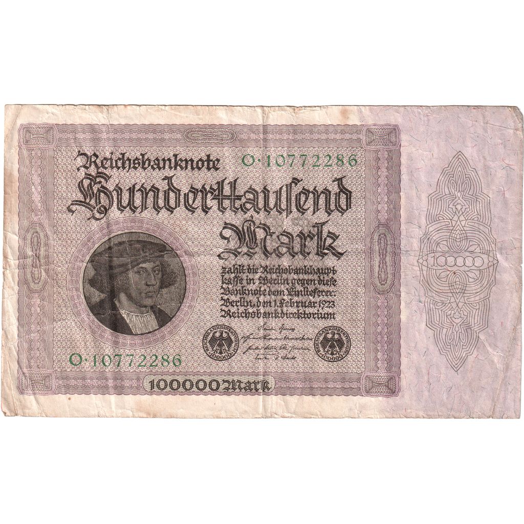 Deutschland, 100,000 Mark, 1923-02-01, S+
