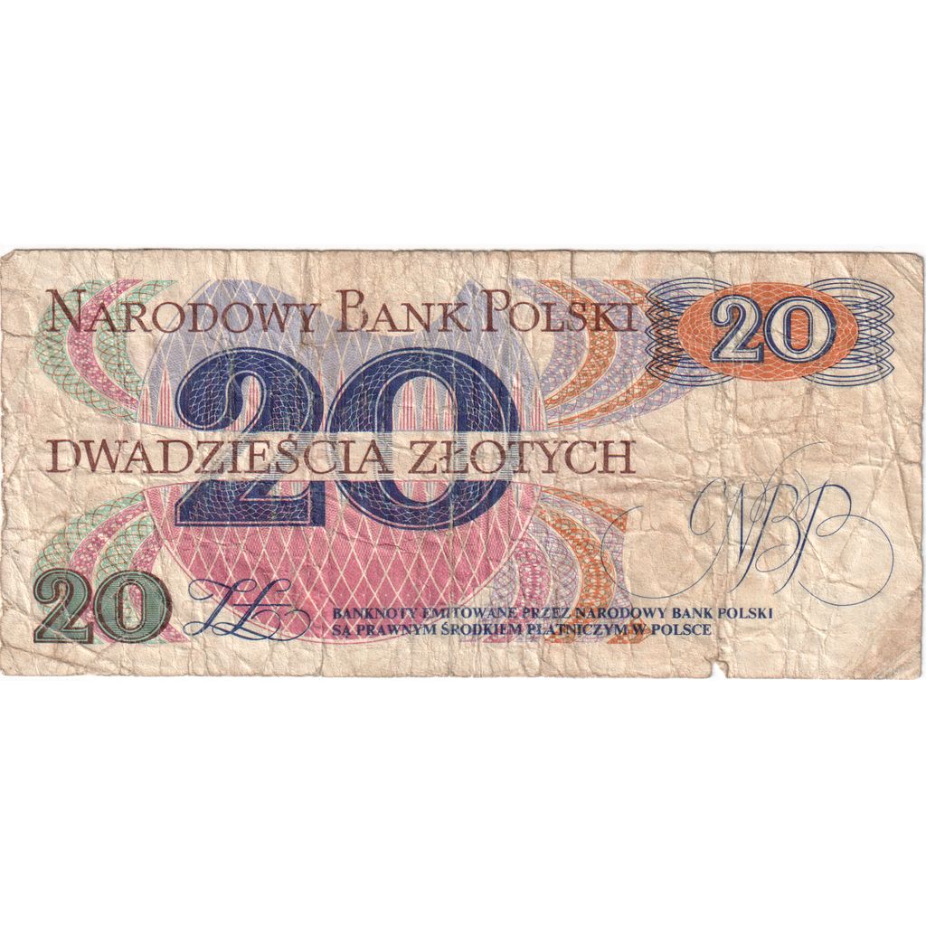 Polonia, 20 Zlotych, 1982-06-01, MB+