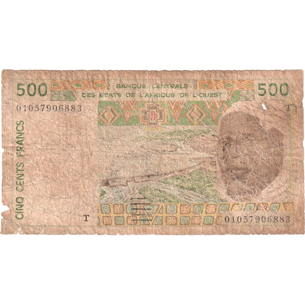 Estados da África Ocidental, 500 Francs, VG(8-10)