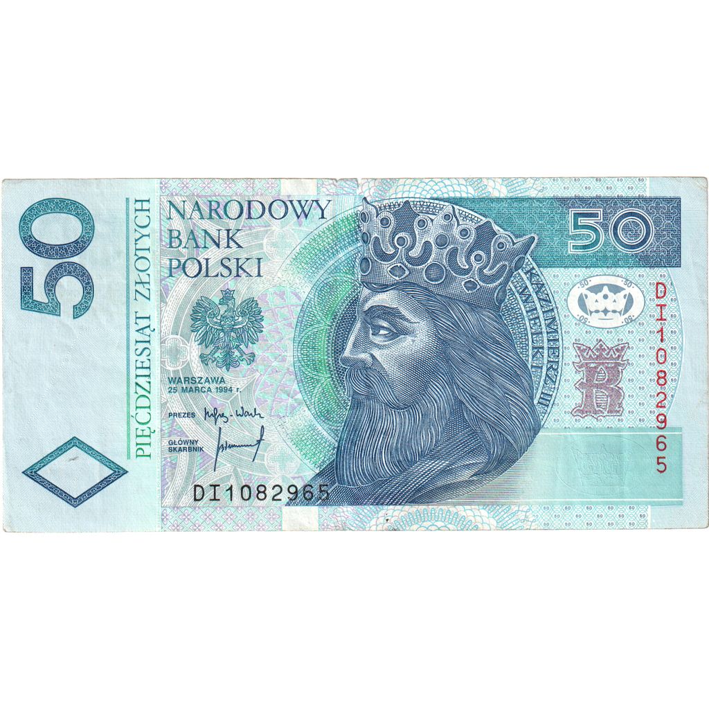 Polen, 50 Zlotych, 1994-03-25, VZ