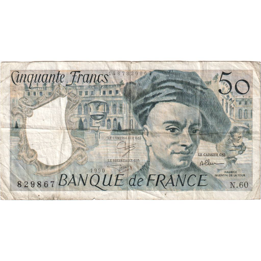 France, 50 Francs, Quentin de La Tour, N.60, VF(20-25)