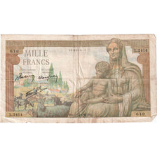 Francia, 1000 Francs, Déesse Déméter, 1942-12-23, L.2414, MB