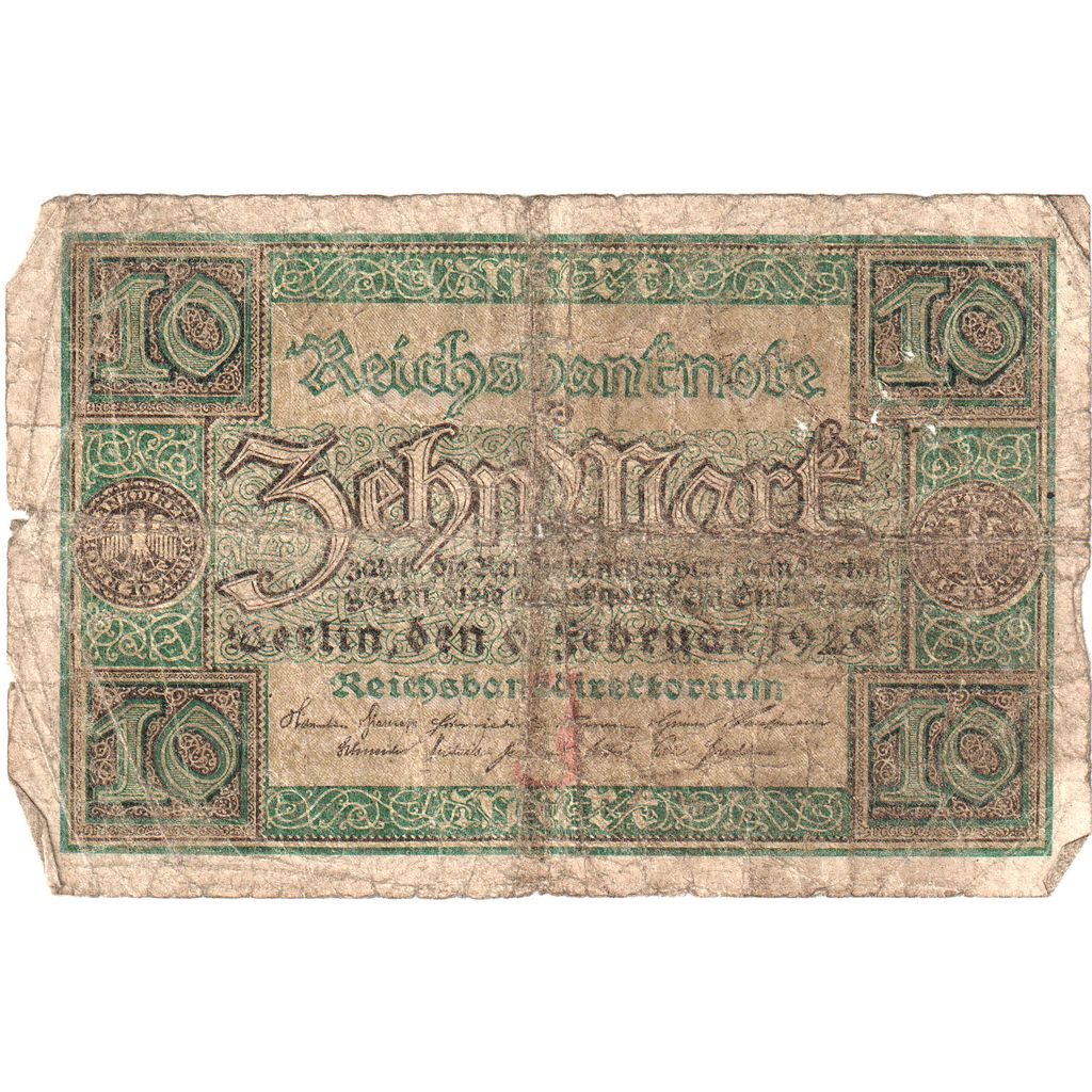 Germany, 10 Mark, 1920-02-06, VG(8-10)