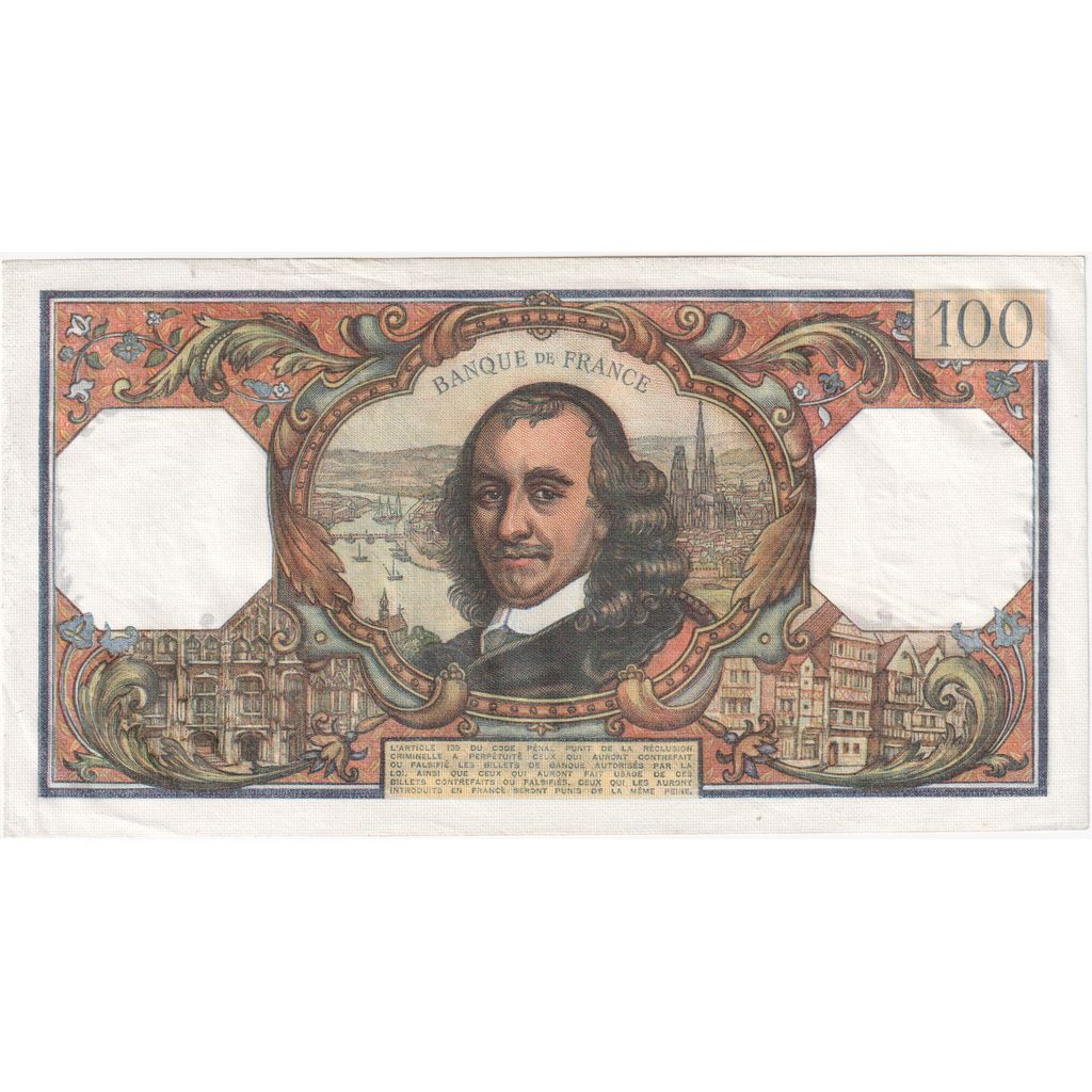 France, 100 Francs, Corneille, 1973-07-05, W.729, EF(40-45)