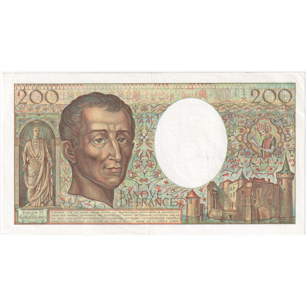 Francia, 200 Francs, Montesquieu, H.052, MBC