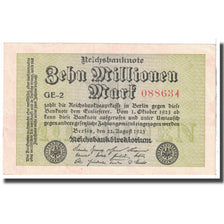 Nota, Alemanha, 10 Millionen Mark, 1923, 1923-08-22, KM:106a, AU(55-58)