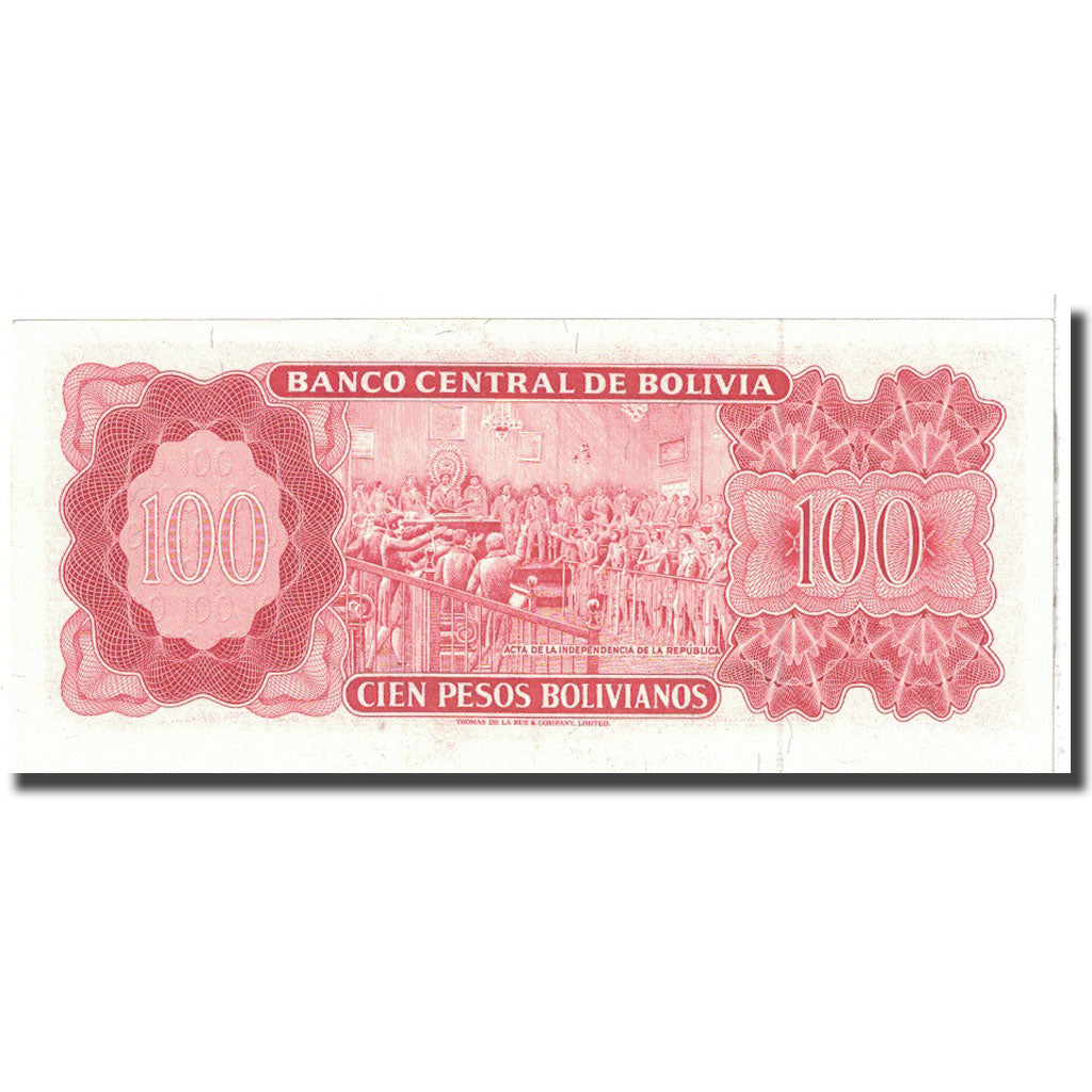 Billet, Bolivie, 100 Pesos Bolivianos, 1962, 1962-07-13, KM:163a, NEUF