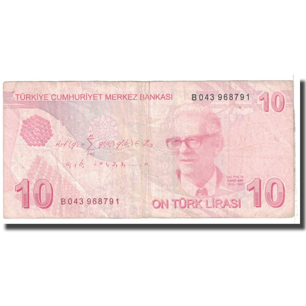 Banknote, Turkey, 10 Lira, 1970, KM:223, VF(20-25)