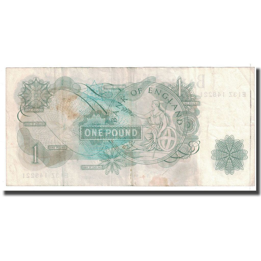 Banknote, Great Britain, 1 Pound, KM:374e, EF(40-45)