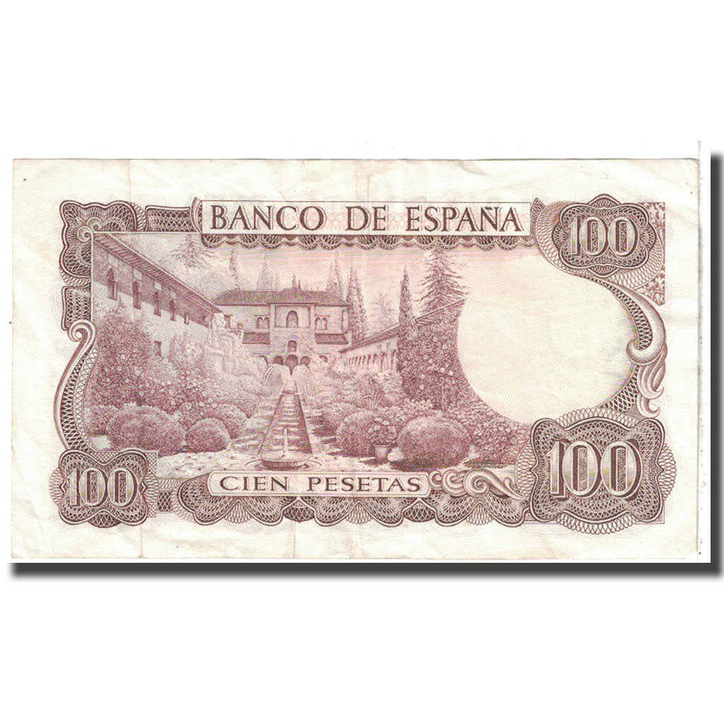 Nota, Espanha, 100 Pesetas, 1970, 1970-11-17, KM:152a, EF(40-45)