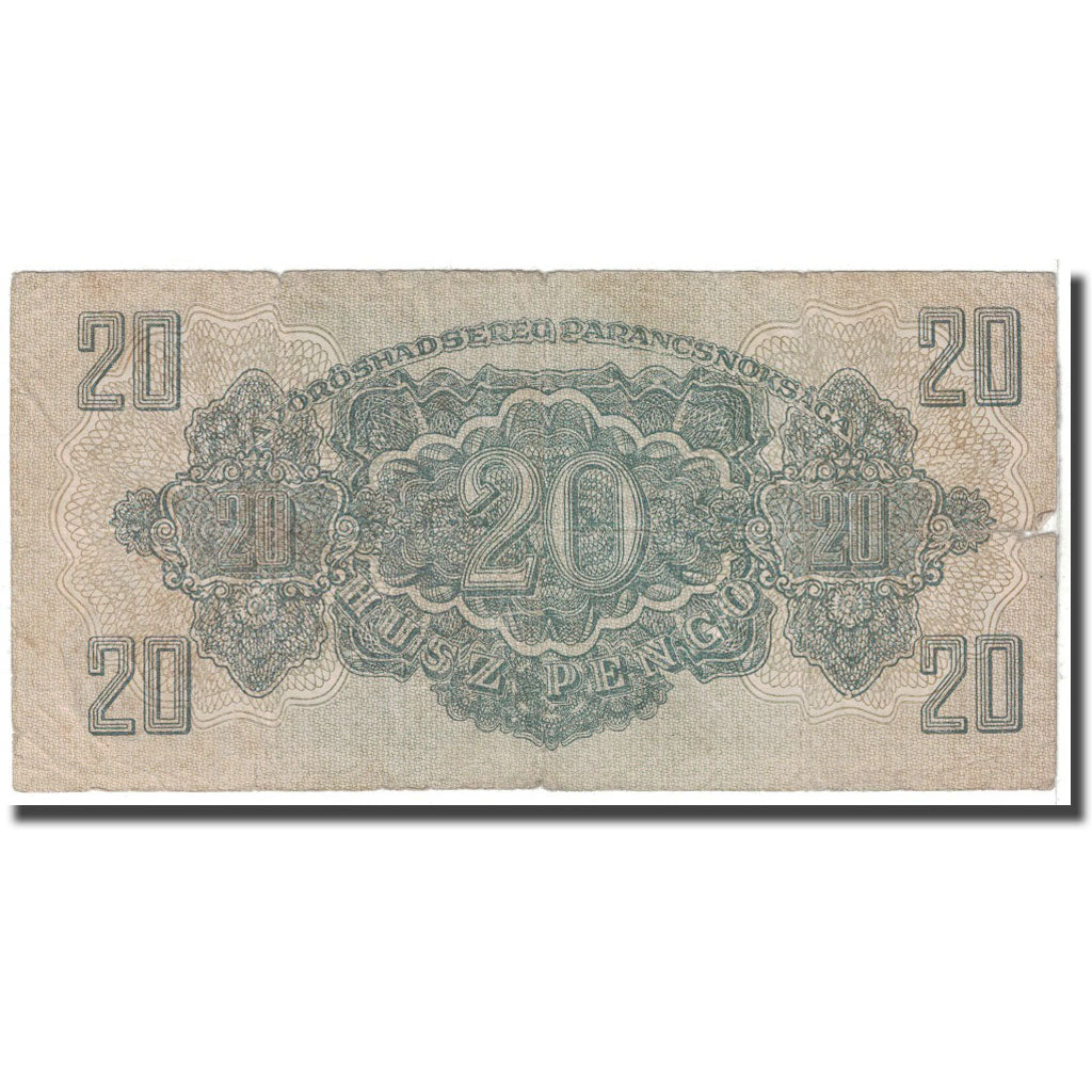 Geldschein, Ungarn, 20 Pengö, 1944, KM:M6b, SGE