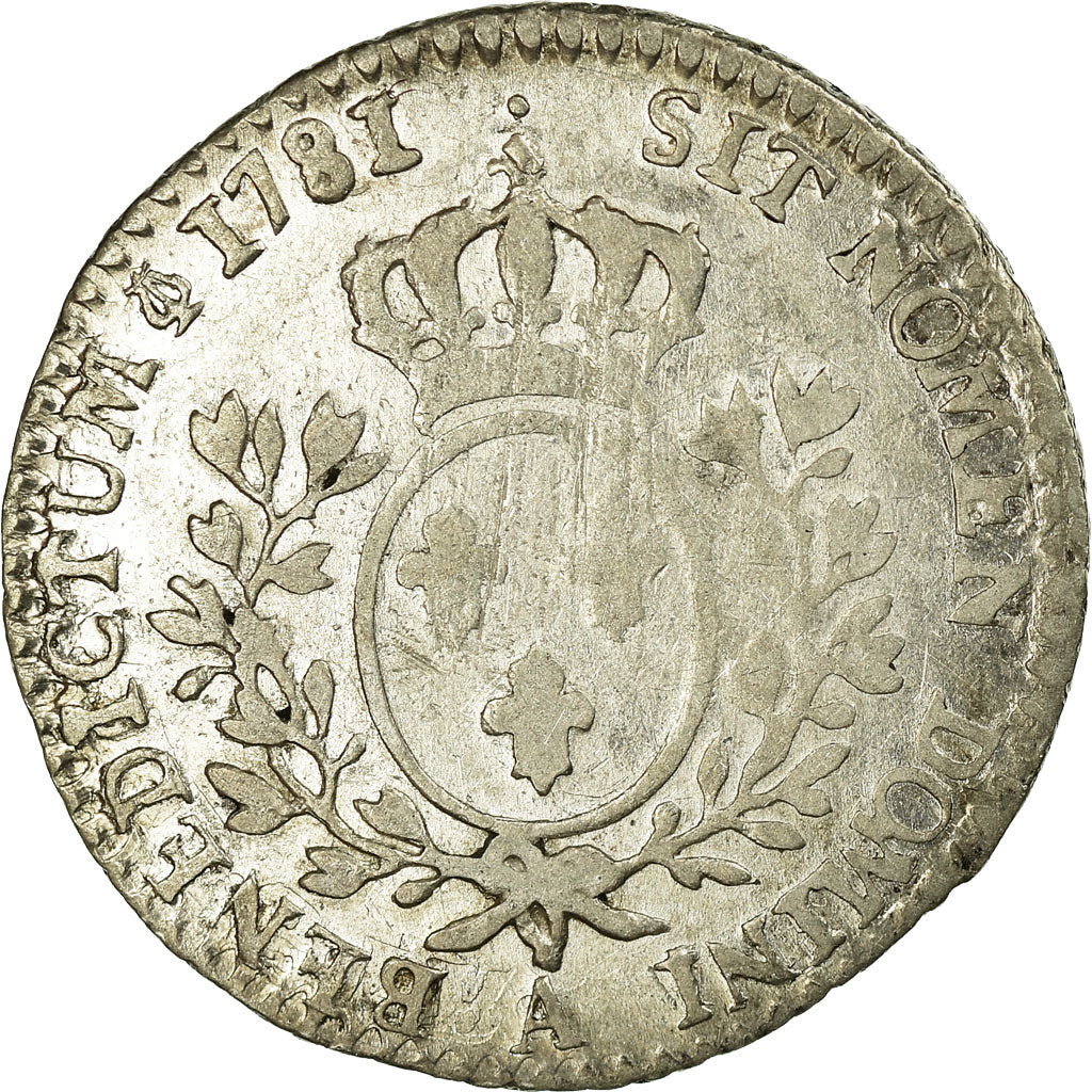 Moneta, Francia, Louis XVI, 1/10 Écu, 12 Sols, 1/10 ECU, 1781, Paris, MB+