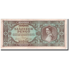 Banknote, Hungary, 100,000 Pengö, 1945, 1945-10-23, KM:121a, EF(40-45)